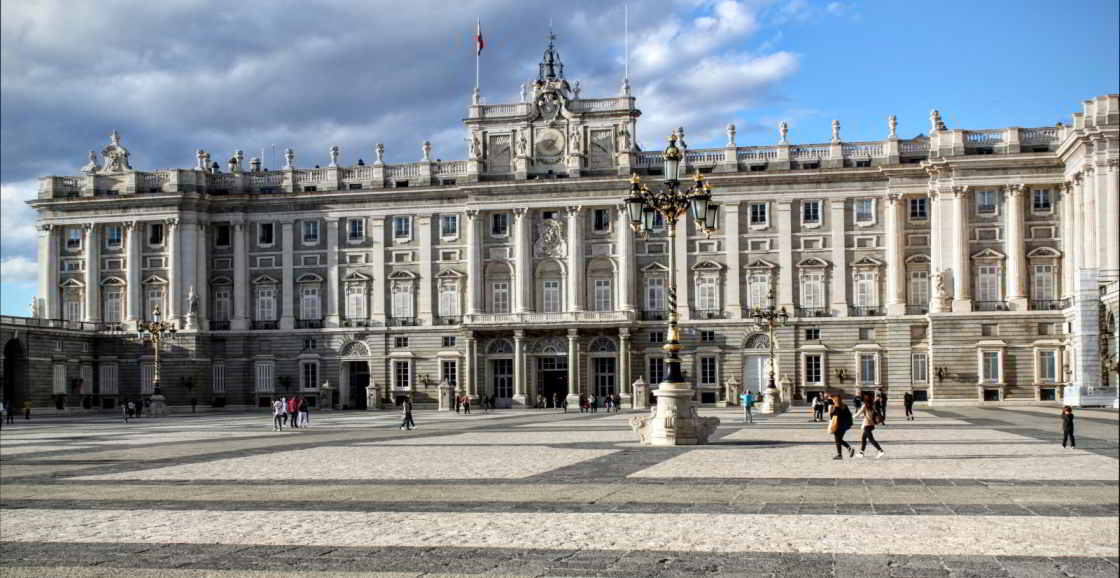 Palacio Real foto van het paleis in Madrid waar ooit de koninklijke familie woonde