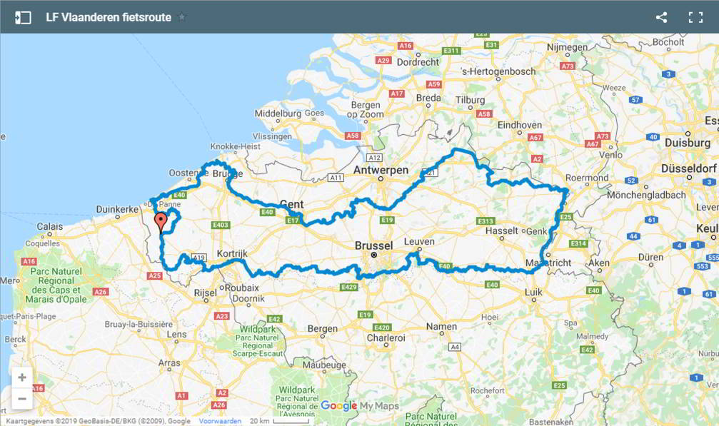 Vlaanderen Fietsroute