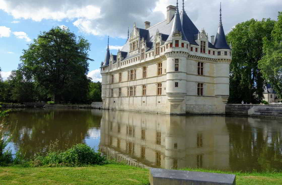 Het romantische kasteel van Azay-le-Rideau kasteel van Azay
