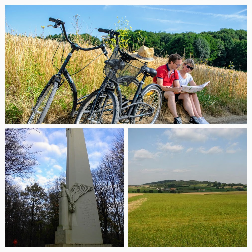 De Kemmelberg en het oorlogsmonument Den Engel Collage van de Kemmelberg in België