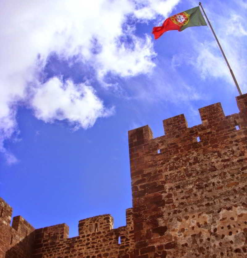 Het voormalige Moorse kasteel in Silves Het voormalige Moorse kasteel in Silves