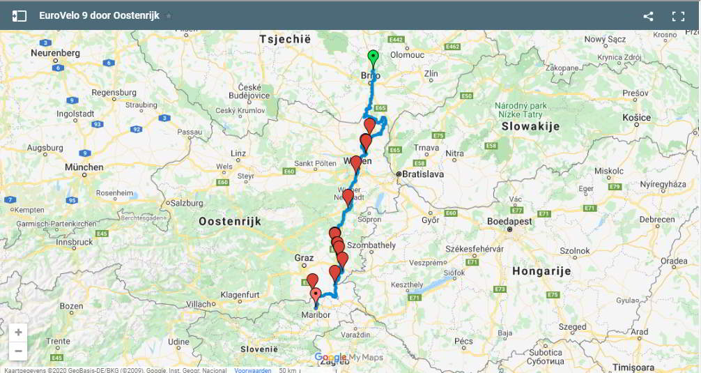 EuroVelo 9 in Oostenrijk