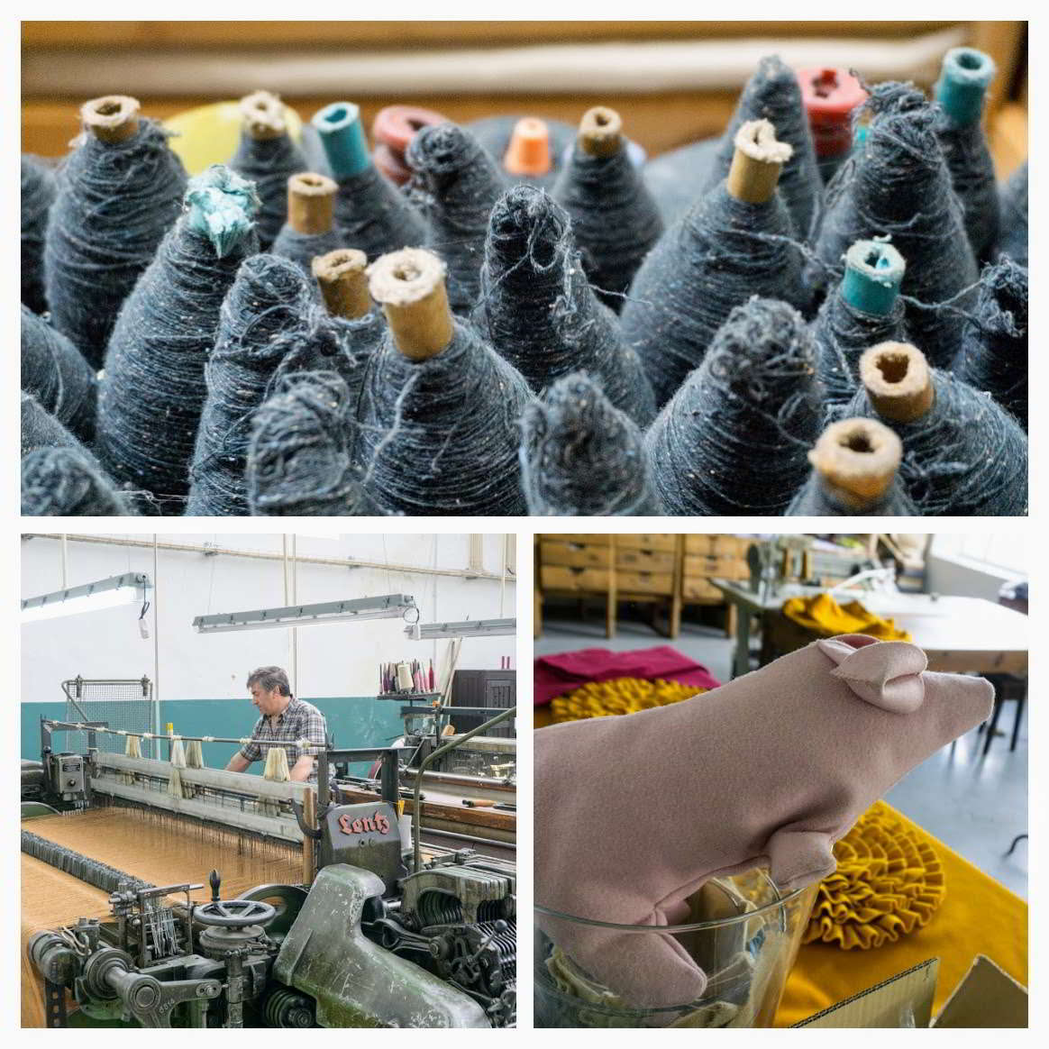 Een kijkje in de Burel-fabriek in Douradas: een prachtig streekproduct collage van beeld Burel-fabriek